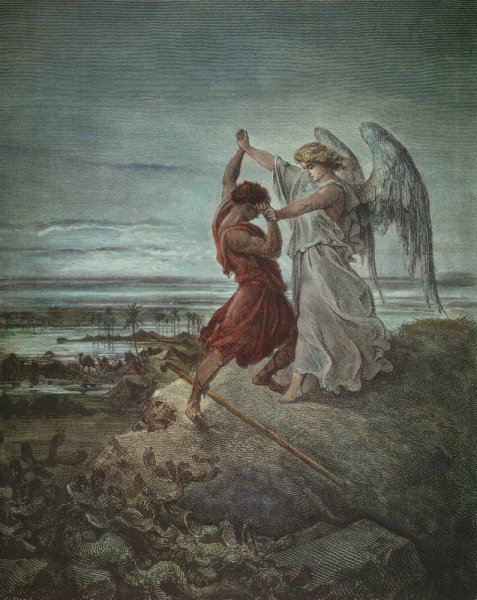 Dor-Jacob Wrestling the Angel