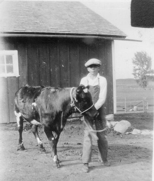 1926 Herb with heifier