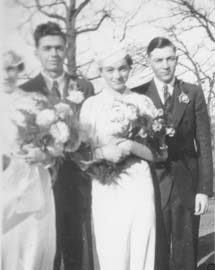 1936 Herb and Ethel wedding party