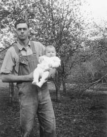 1938 Baby Bernard held by Herb