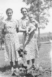 1938 Bernard with Lucille and Marg