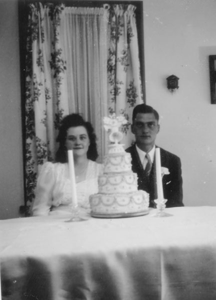 1943_Gene and Mary wed